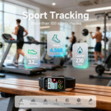 Load image into Gallery viewer, Fitness Tracker for Men &amp; Women, 1.47” HD Smart Band, 24/7 Heart Rate &amp; SpO2 Tracking, Sleep Monitor &amp; Step Counter, 100+ Sports Modes